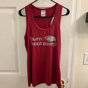 Burn Boot Camp Maroon Tank